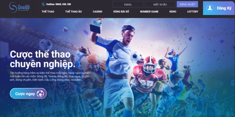 Cái tên tiếp theo trong top 5 nhà cái tặng tiền lần đầu là One88